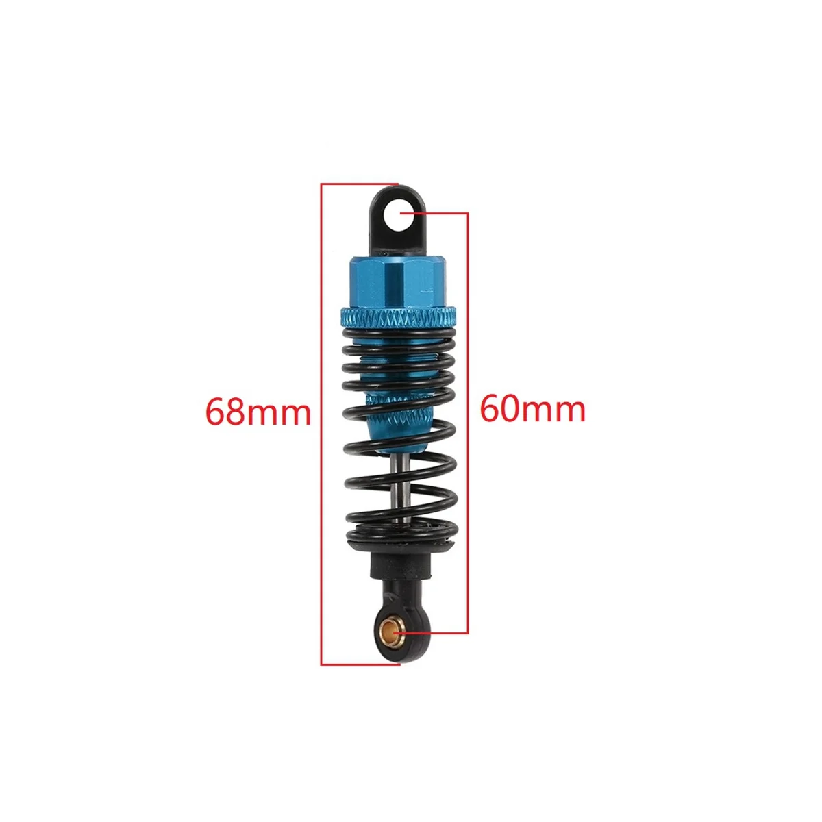 4Pcs Metal Shock Absorber Damper for Tamiya TT01 TT02 TA05 TL01 TA03 MF01X M05 M06 1/10 RC Car Upgrade Parts, blue