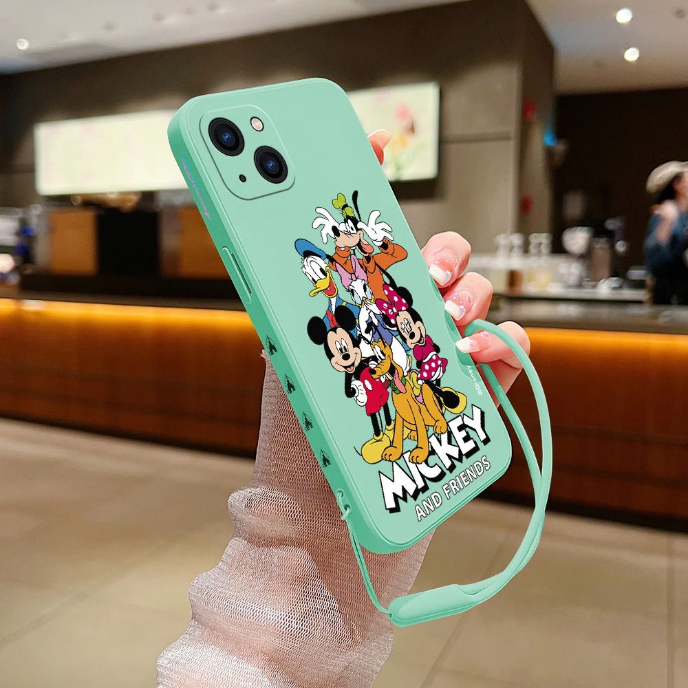 Family Cute Mickey Minnie Phone Case For Huawei P50 P40 P30 P20 Nova 10SE 9 9SE Mate 40 30 20 Pro Lite P Smart 2021 Y7A Cover