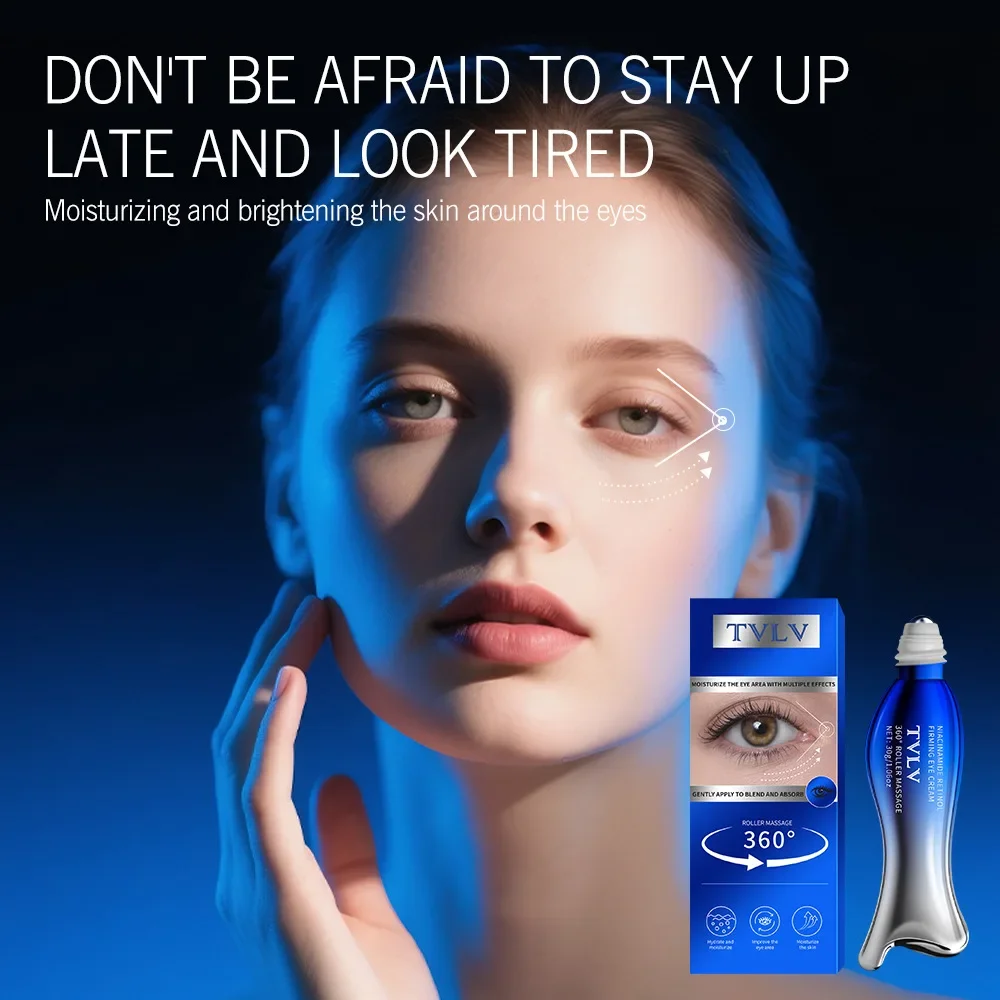 كريم عين TVLV Snake Venom Polypeptide كريم عين مرطب للعناية بالعين كرة ذيل السمكة