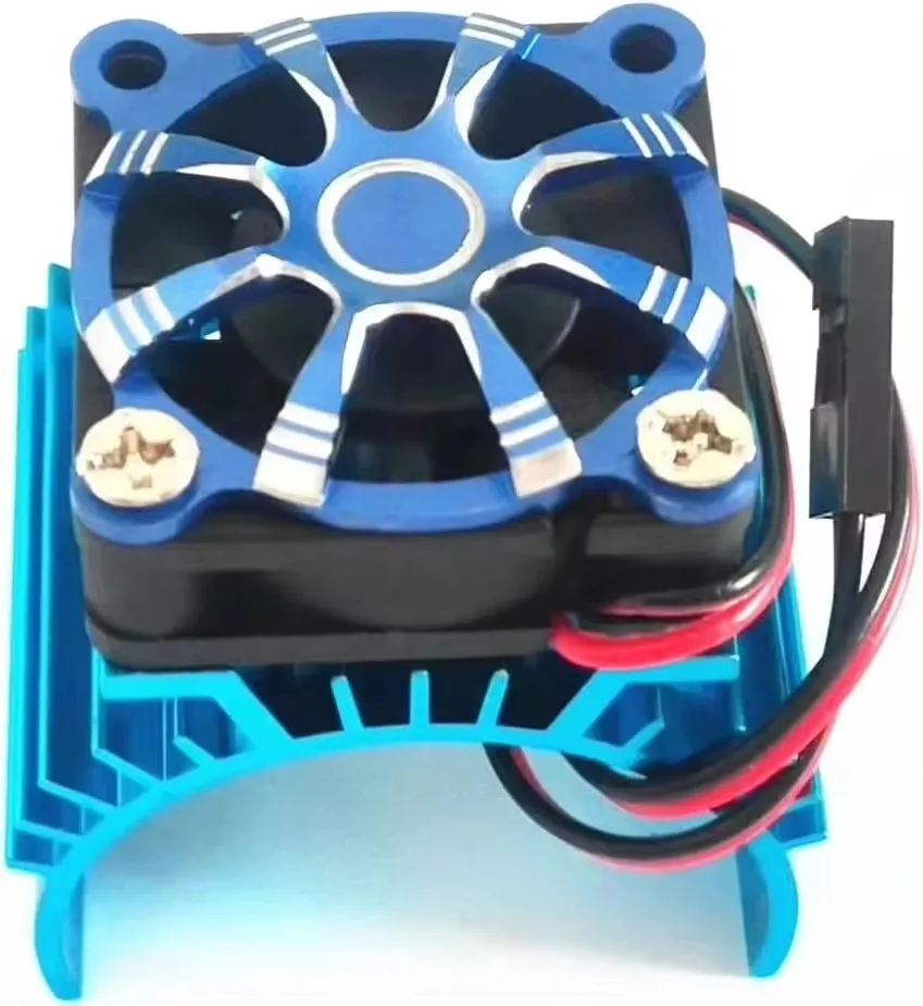 1PCS Model Car Cooling Fan Protective Cover Aluminum Alloy Fan Protective Cover Universal RS Red Spider Produced R44