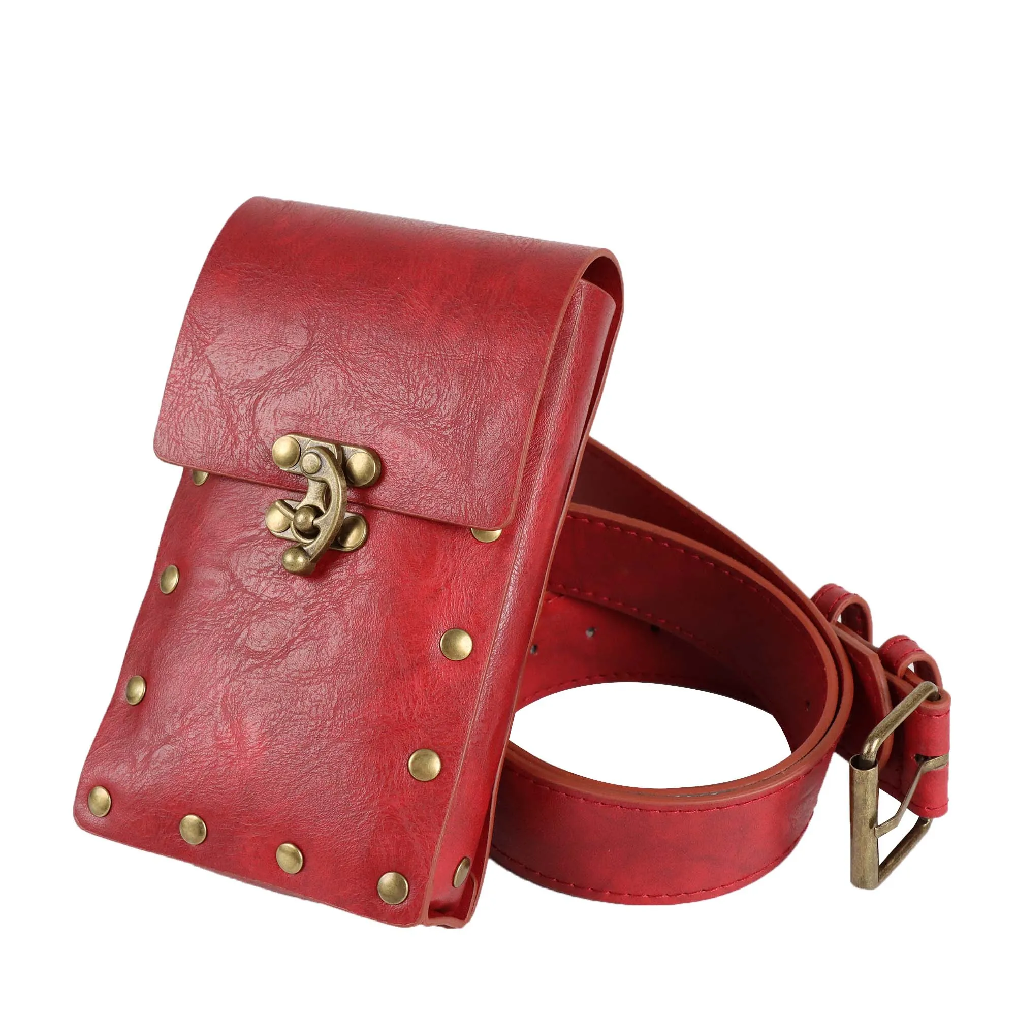 

2pcs Medieval Renaissance Costume Cosplay Accessories Steampunk Vintage Fanny Pack Outdoor Halloween Costume Accessories