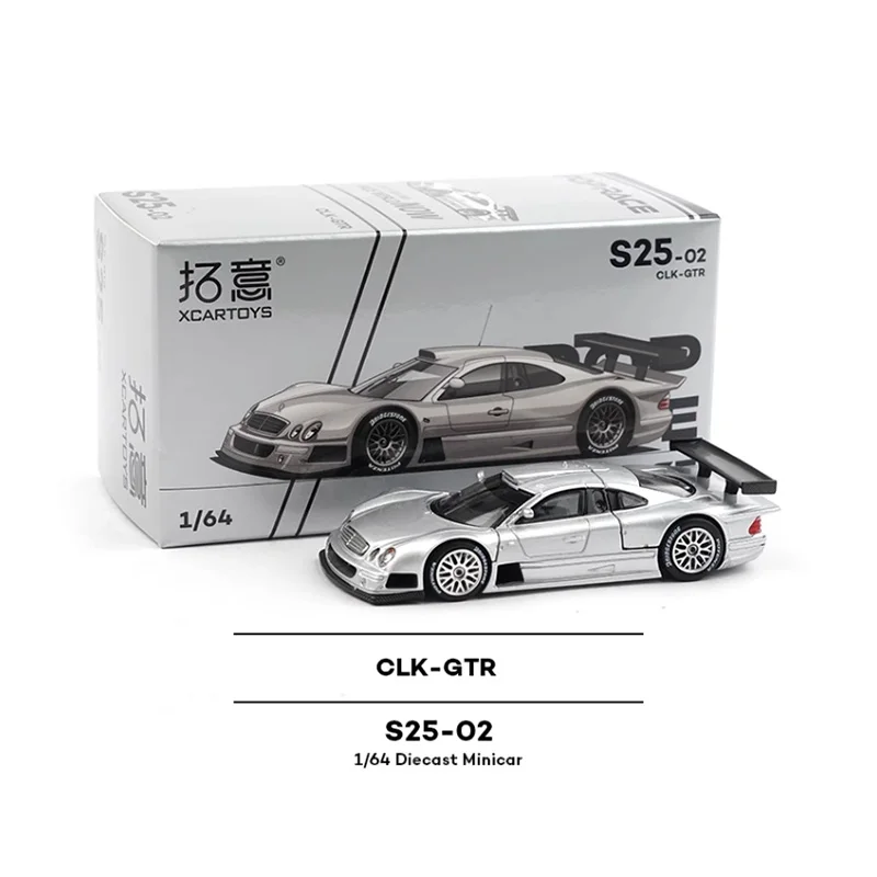 

Diecast 1:64 Scale FIA GT CLK-GTR Alloy Sports Car Model Finished Product Simulation Toy Collection Gift Static Model Display