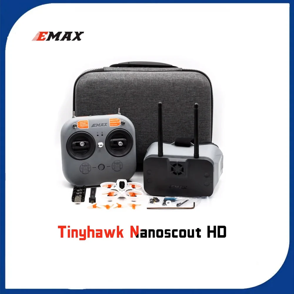 Emax Tinyhawk Nanoscout HDZero RTF/BNF 65 мм 08015 Двигатель 5 в 1 AIO 2.4G ELRS FPV Racing Drone Combo