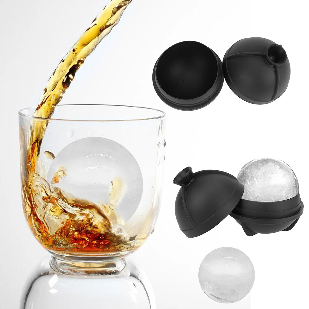 Silicone Ice Hockey Mold Ice Ball Maker 3D Sphere Mould Whiskey Wine Cocktail Ice Cube Bar Accessories DIY Tool