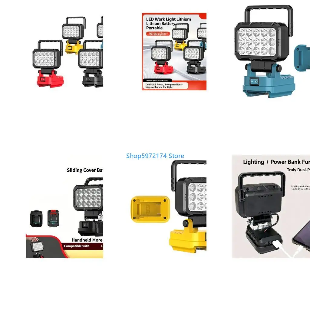 Y3NB High Performances 14W LED Work Light For Camping Emergency DIY Projects