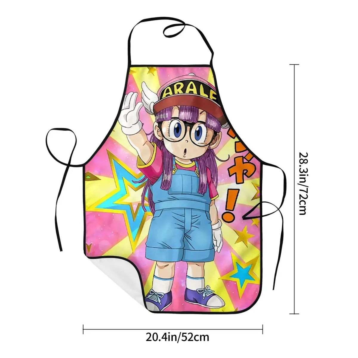 Cute Dr Slump Robot Girl Arale Hoyoyo Aprons Chef Cooking Cuisine Tablier Sleeveless Bib Kitchen Cleaning Pinafore for Women Men