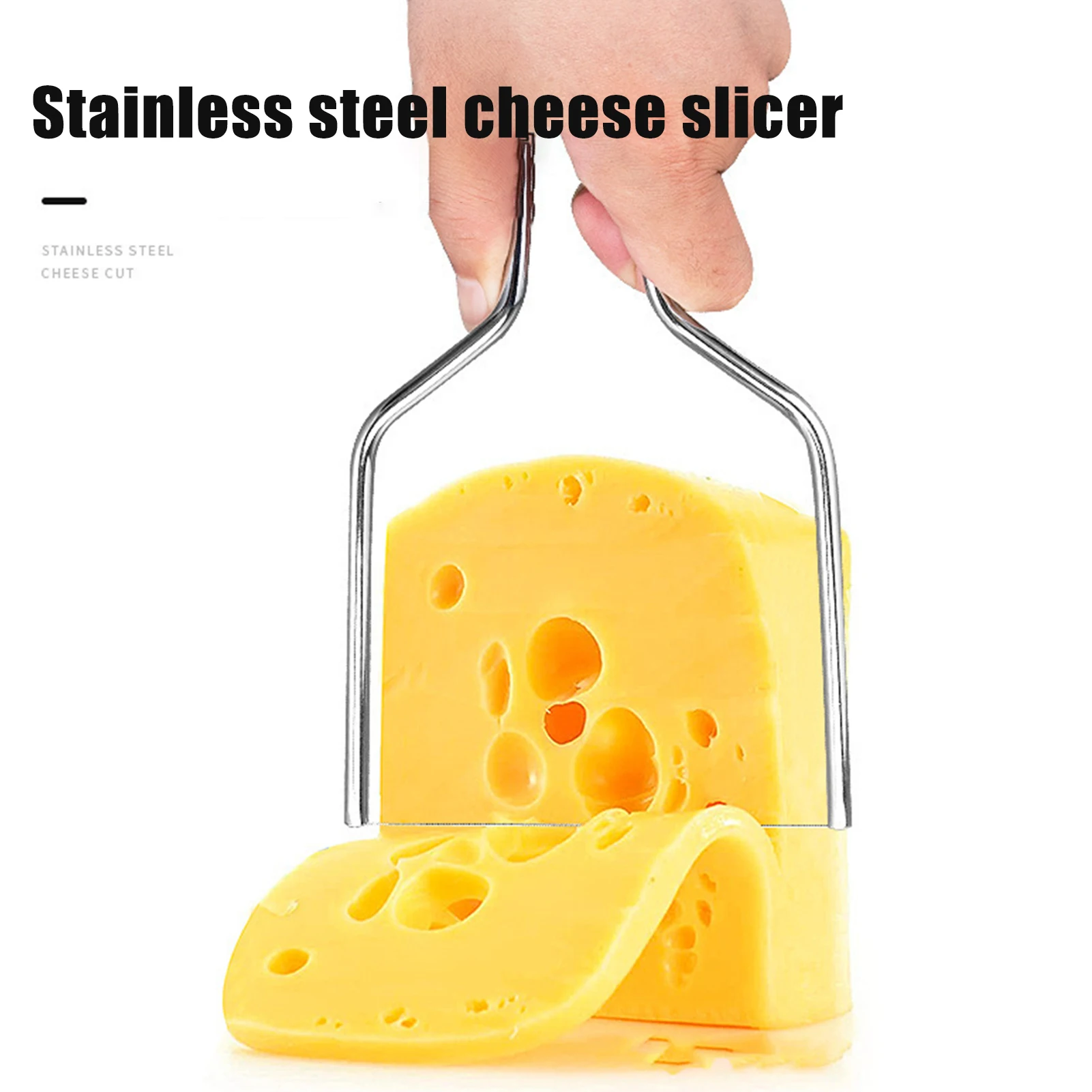 Stainless Steel Cheese Slicer for Kitchen Home Chefs Professional Block Cutter Even Slices Durable Food Grade Tool