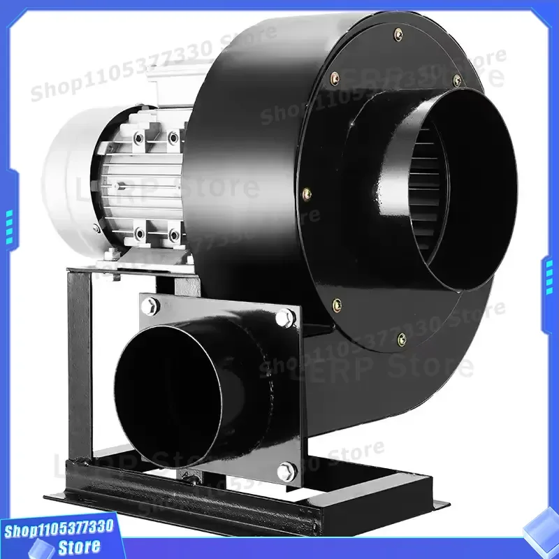 120W 220V Silent Radial Fan Centrifugal Blower with Flange Bracket for Kitchen Smoking Ventilation Industrial Dust Removal
