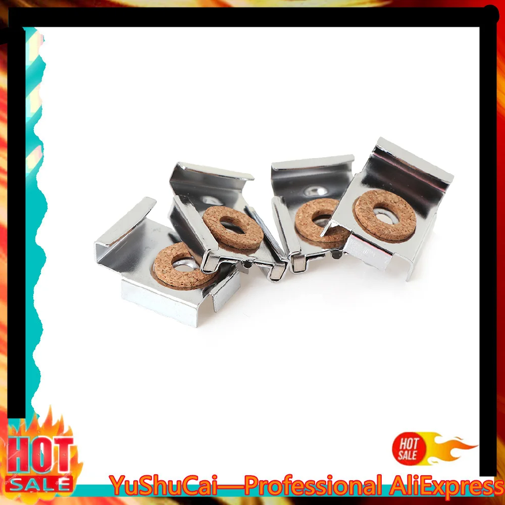 

4PCS Square Bathroom Multifunctional Durable Mirror Clips Easy Install Adjustable Bedroom Hanger Spring Wall Bracket