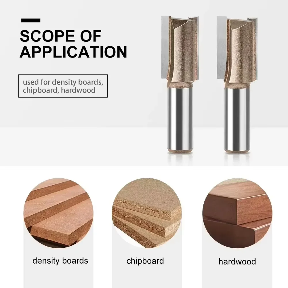 1 PC 12mm Shank Straight Router Bit  Carbide Milling Cutter Woodworking Tool Trimming Cutter