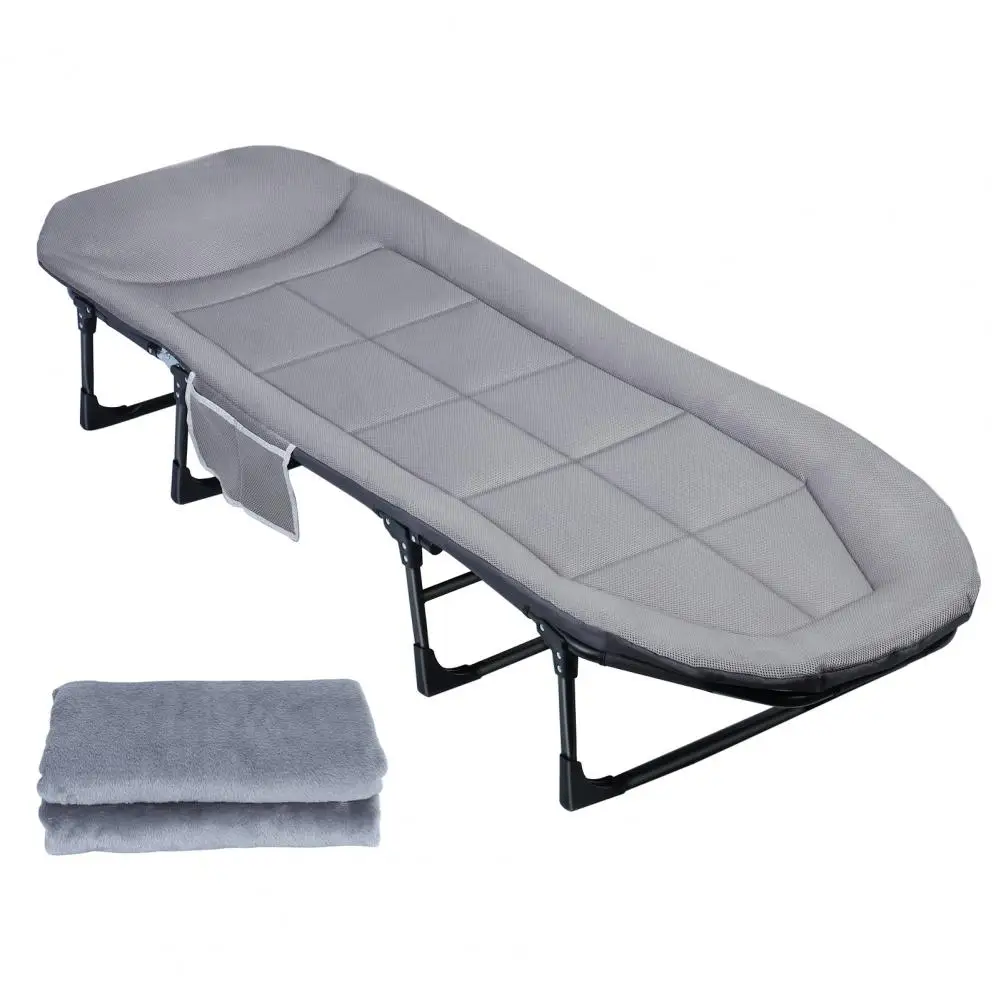 Foldable Camping Cot for Adult, 5-Position Folding Chaise Lounge Chair for Indoor Outdoor Travel,Adults Reclining Folding Chaise