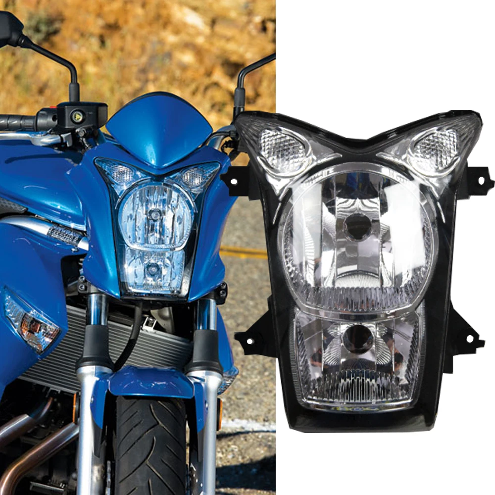 Motorcycle Parts Front Headlight Assembly For Kawasaki ER6N ER 6N 2009 2010 2011 ER-6N Headlamp Head Light Guard Protector Cover