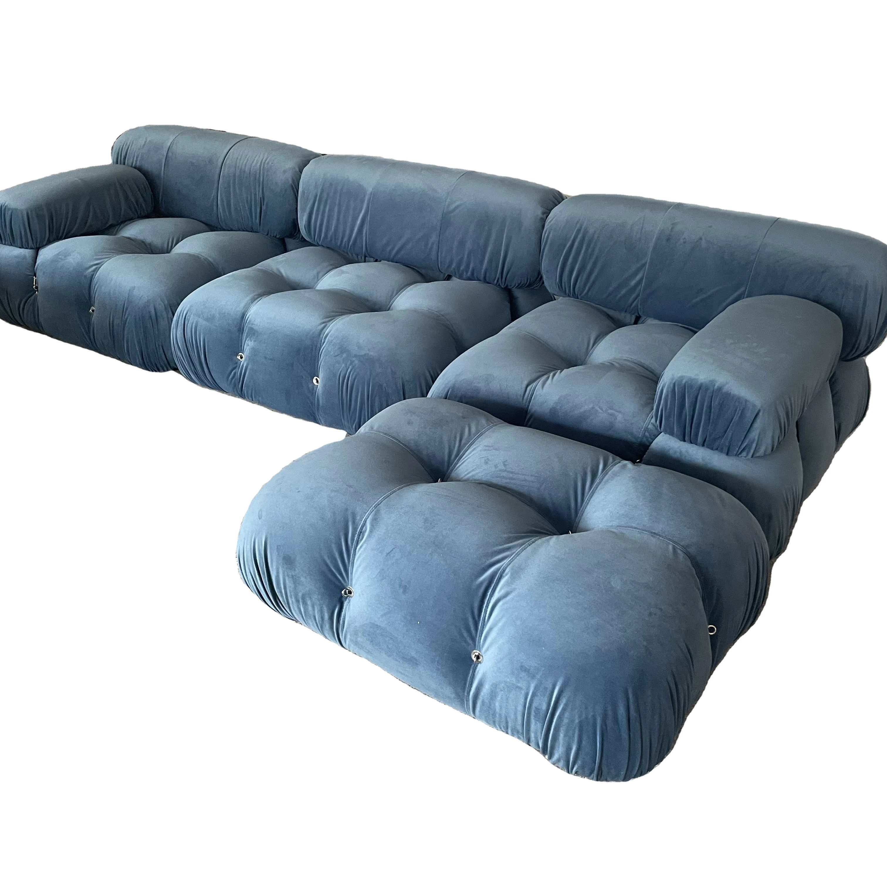 Muebles de diseño moderno europeo de lujo, sofá Modular de tela, sofá Mario Bellini, muebles de sala de estar para el hogar