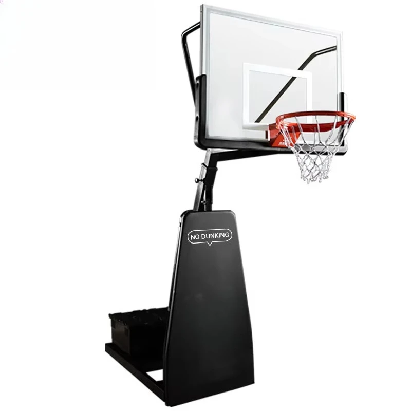 Court training equipment is professionally adjustable height, 6.5-10' portable basketball hoop with wheels