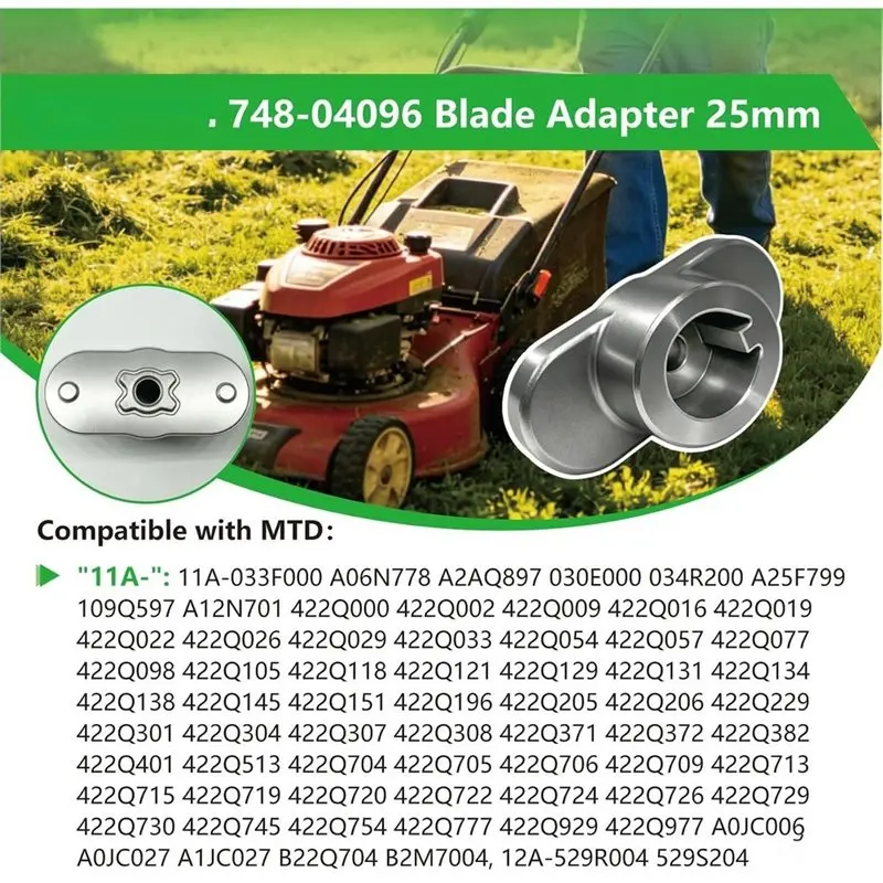 DT16 Heavy-Duty 748-04096 Blade Adapter for MTD, Troy-Bilt, Yard Machines, Cub Cadet, Bow Tie Adapter 1