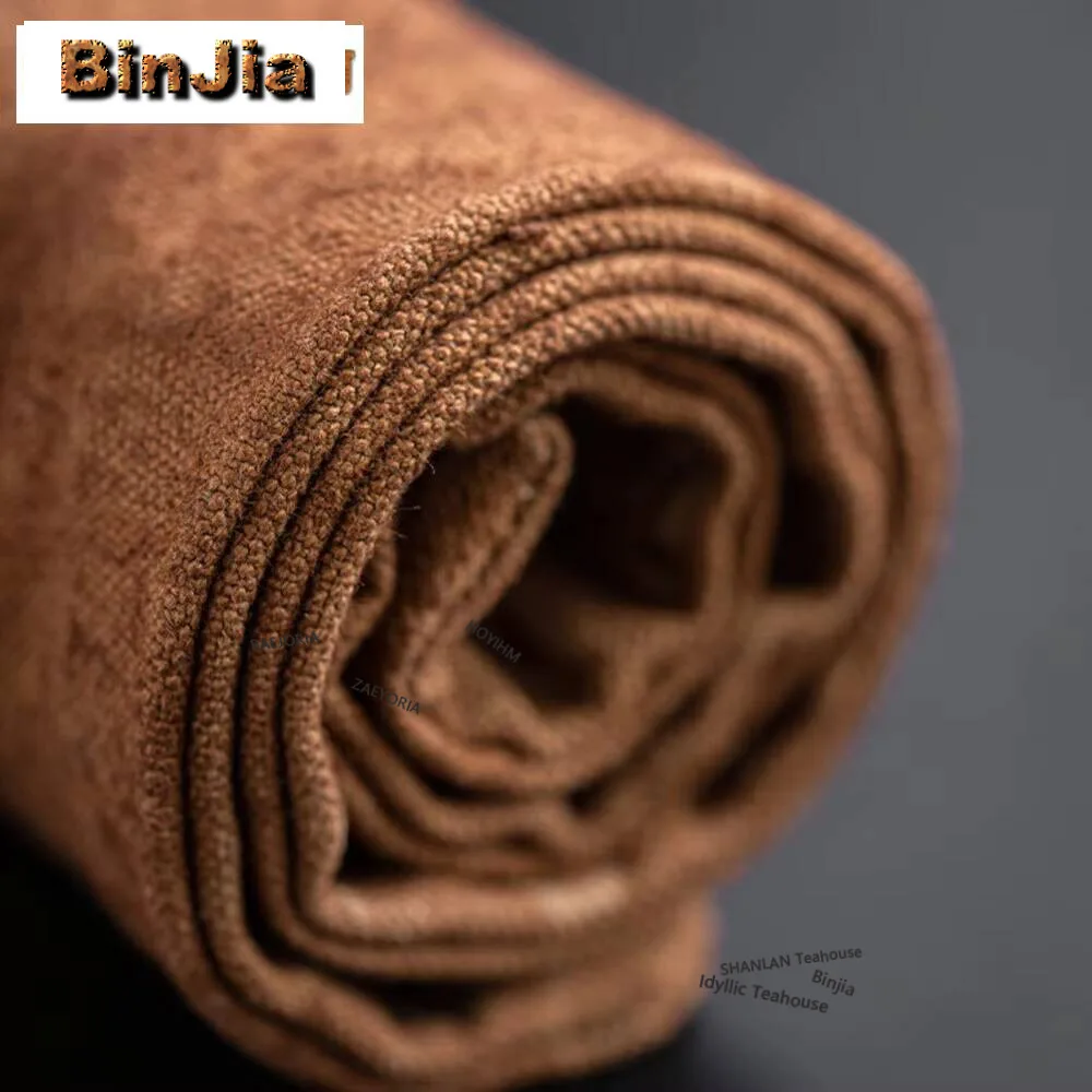 Handmade Waterproof Tea Mat Zen Home Tea Table Flag Canvas Chinese Tea Professional Flag Zen Tea Table Towel Cloth Tea Services view 5