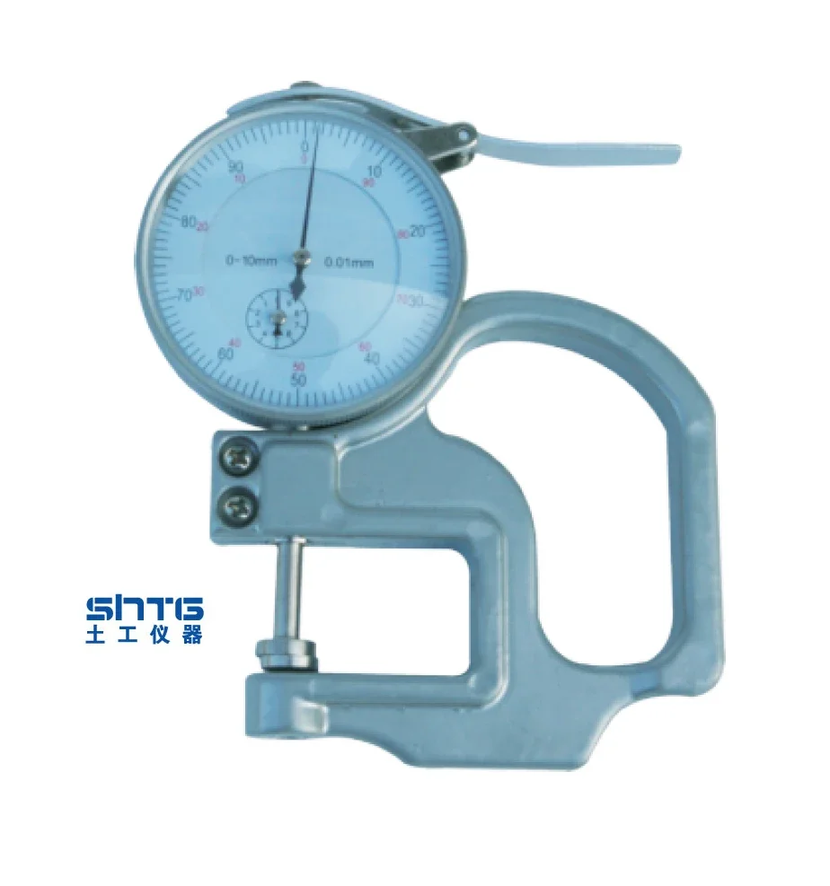 

STHD-1 Thickness Gauge 0-10 mm Measurement Dial Micrometer Thickness Meter Instruments for Steel Iron Concrete Ceramic Glass