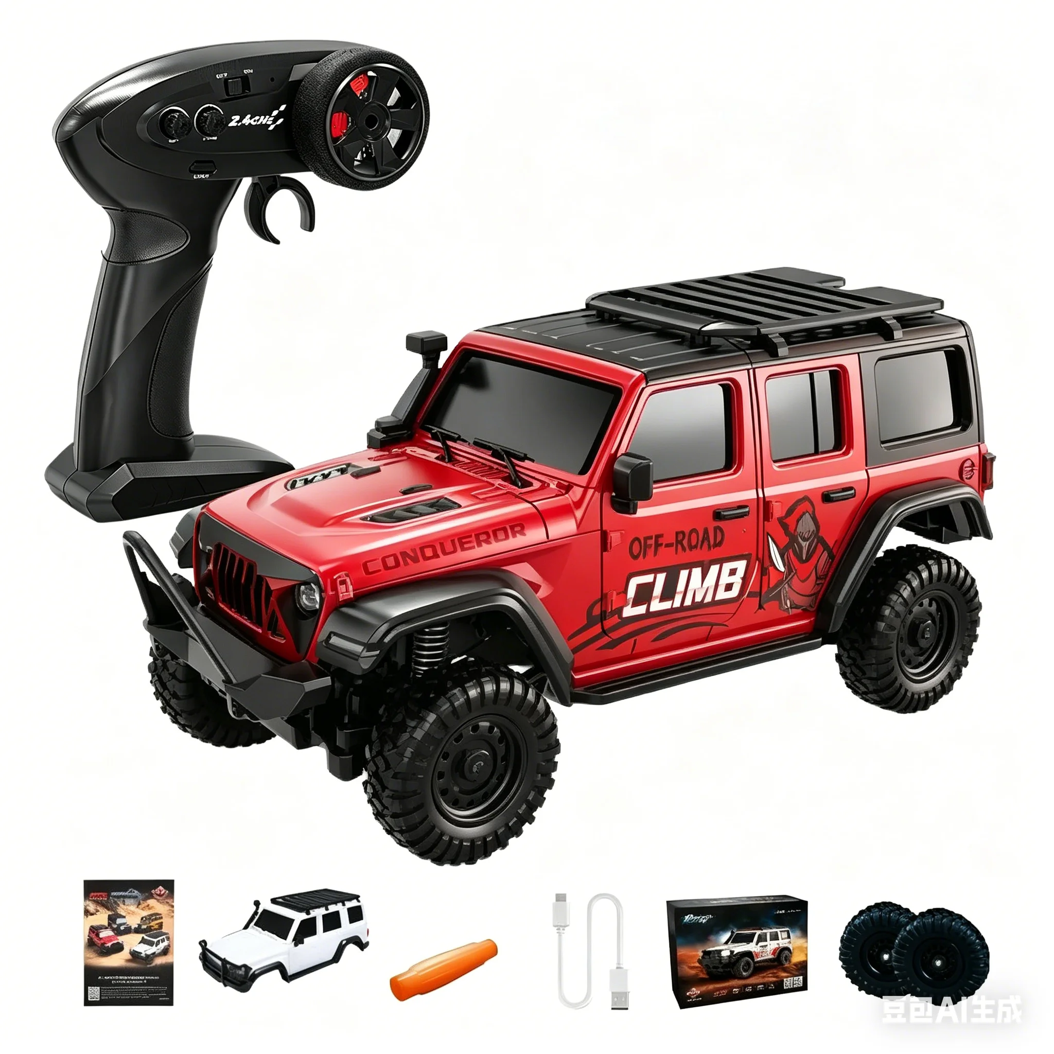 1:43 Scale RC Off-Road Vehicle HB Toys R4301-R4312 4WD 2.4GHz