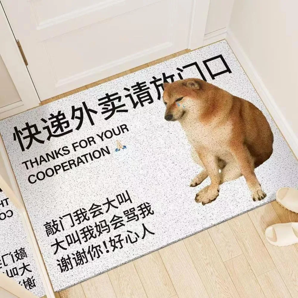 Meme Tier-Teppich, Matte, Teppich, Hamster/Katze/Hund, Design mit lustigem Text, rutschfeste Heimdekoration, Bodenmatte für den Eingangsbereich, Willkommensmatte