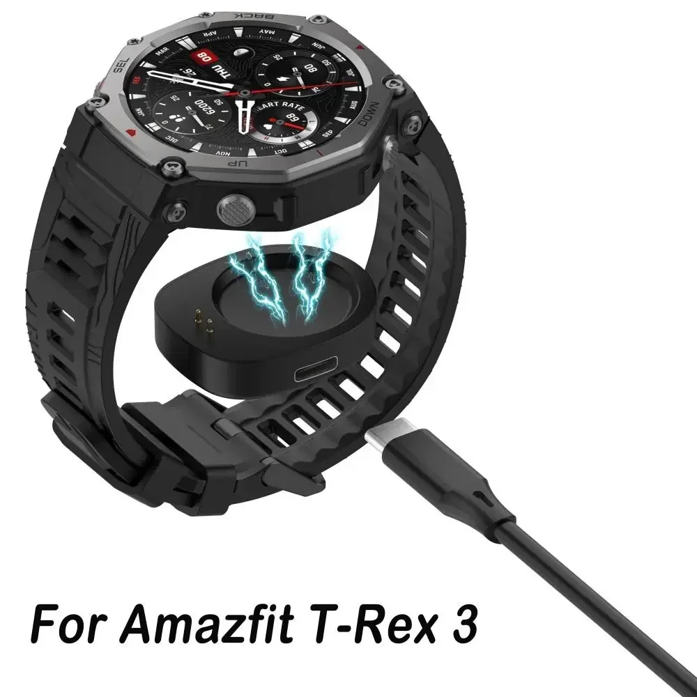 Type-C Charger Adapter for Amazfit T-Rex 3 Charging Dock Magnet Converter Charging for Amazfit T-Rex 3 Smartwatch Accessories