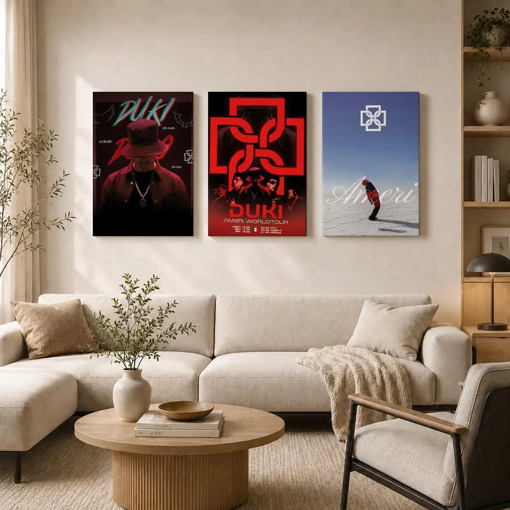 Singer D-Duki Framed Wall Painting HD Inner Frame Canvas Poster Bedroom Room Hallway Wall Art Decor