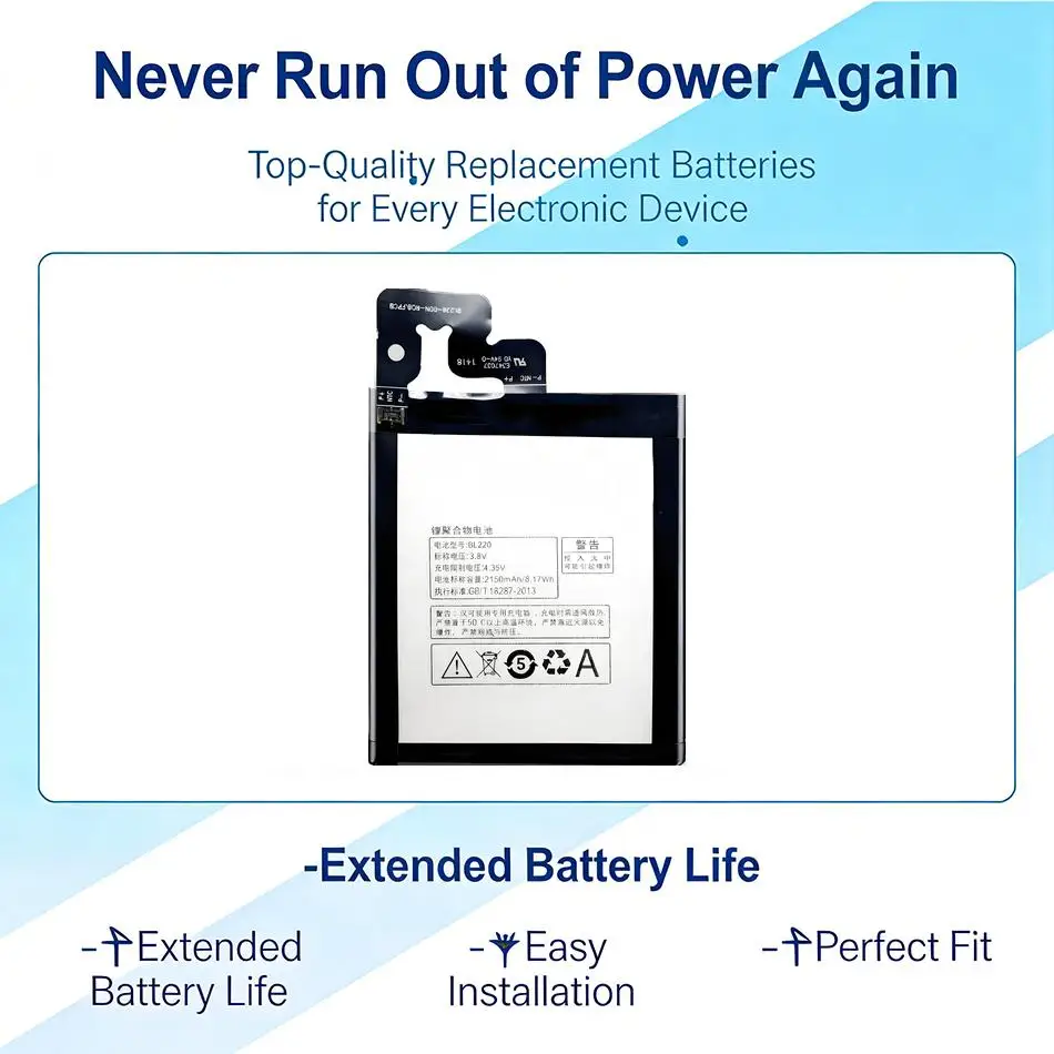 

Высокоэффективный аккумулятор для мобильного телефона BL220, долговечный, 2150 мАч, для Lenovo S850 S850T