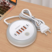 50W Power Strip Multi Port USB C Socket Type C Fast Charging Wall Charger USB Adapter For iPhone Xiaomi Mobile Phone Fast Charge