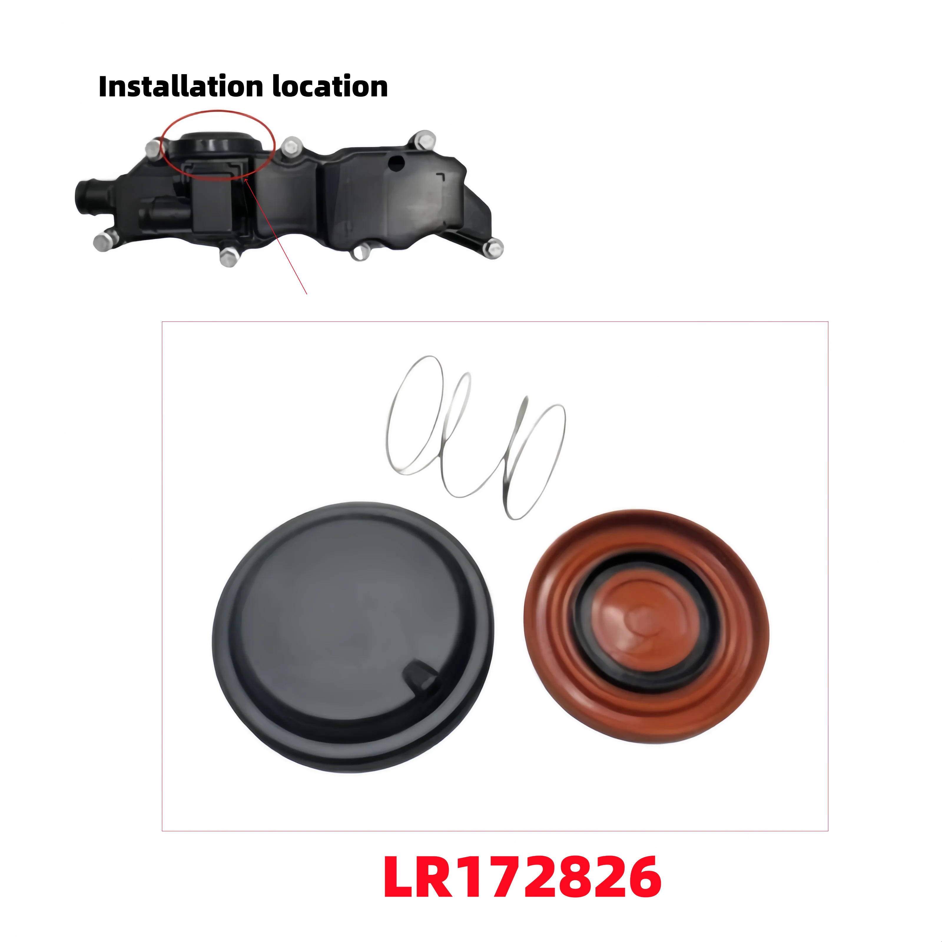 PCV Valve Cover Repair For Land Rover Range Rover Sport For Jaguar F-Pace F-Type LR172826 T2H57083 LR110348 JDE40126
