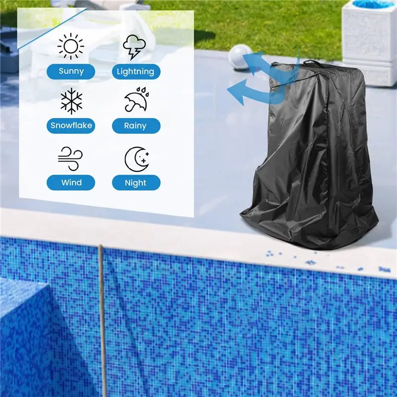 AEE4-Robotic Pool Cleaner Caddy Cover Fit For Dolphin Pool Cleaner Robot, Waterproof Pool Robot Cleaner Caddy Cover