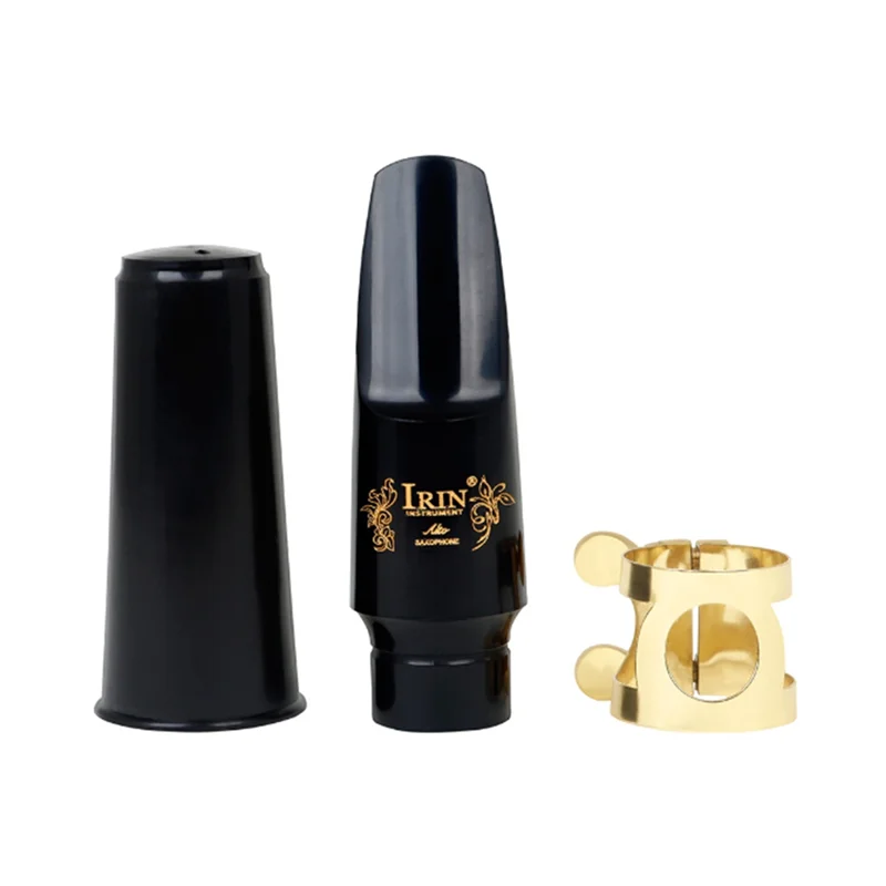 IRIN Saxophone Flute Set Wind Music Accessories Saxophone Set Bakelite Mouthpiece With Cap Clip