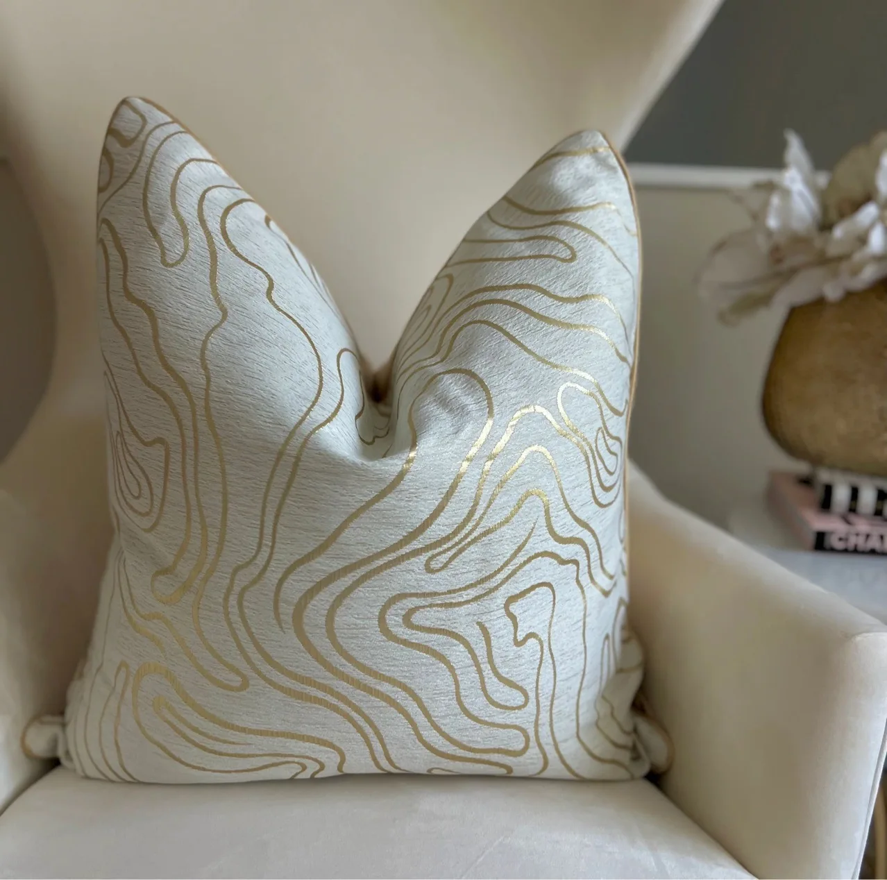 Elegant Jacquard Pillow Cover 1pc, 18 20 22 24 Inch Square Cushion Cover for Sofa Bed, Modern Home Decor Throw Pillowcase