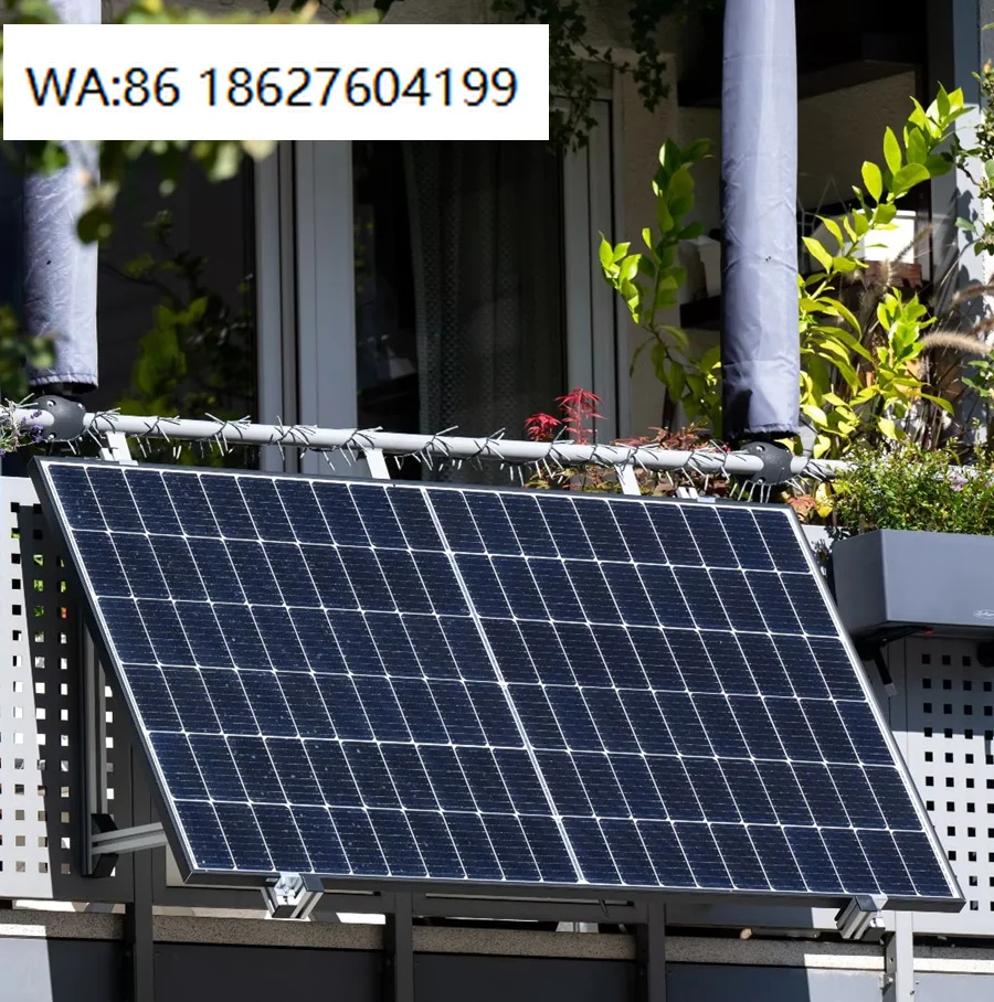 New Design Easy Aluminium Stainless Steel Solar Kit Balcony Wall Mount Bracket 15-45° Tilt Adjust Solar Mount System