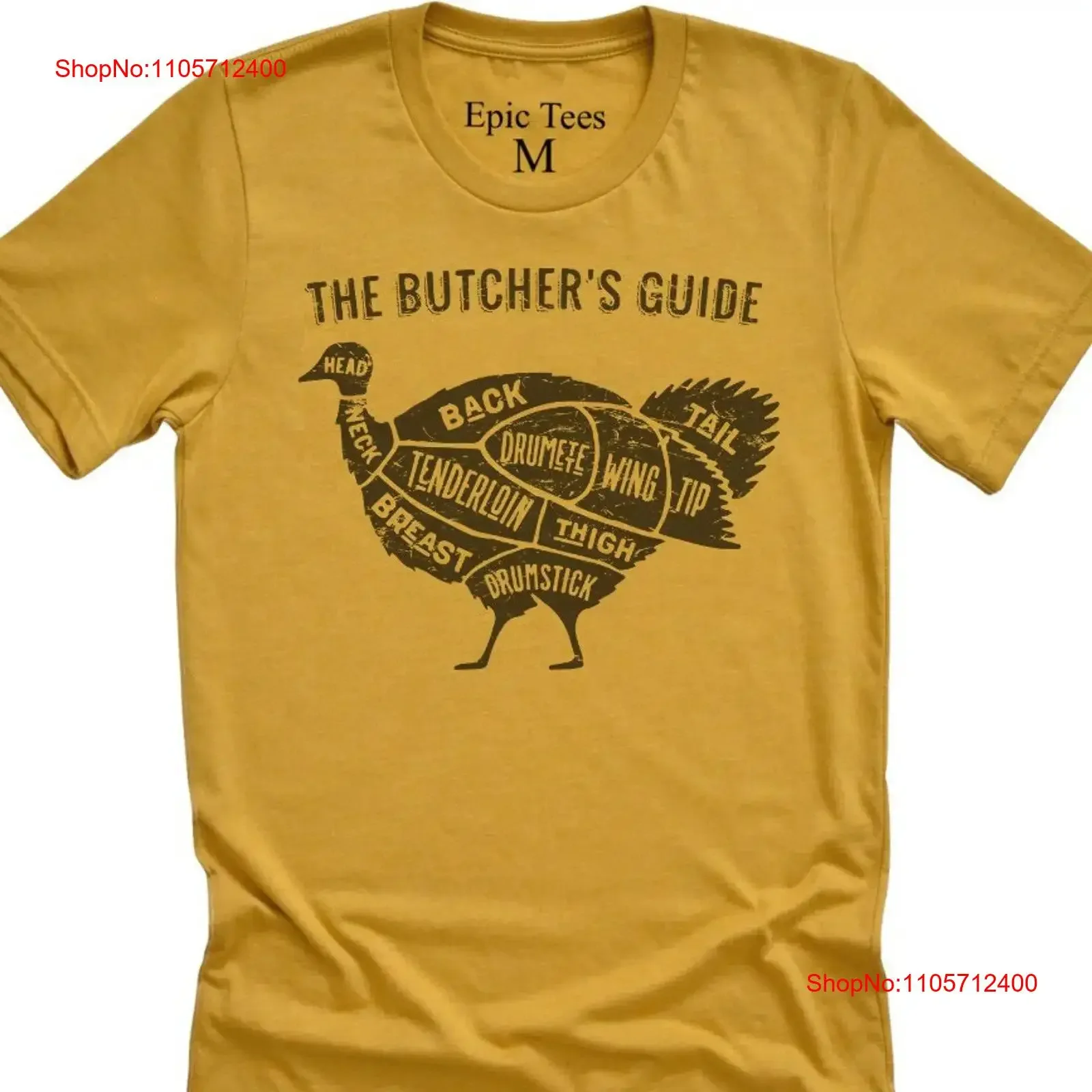 The butchers guide Gobble y all Feast mode Thanksgiving T Shirt Friendsgiving men breast man vintage Washed fashion streetwear