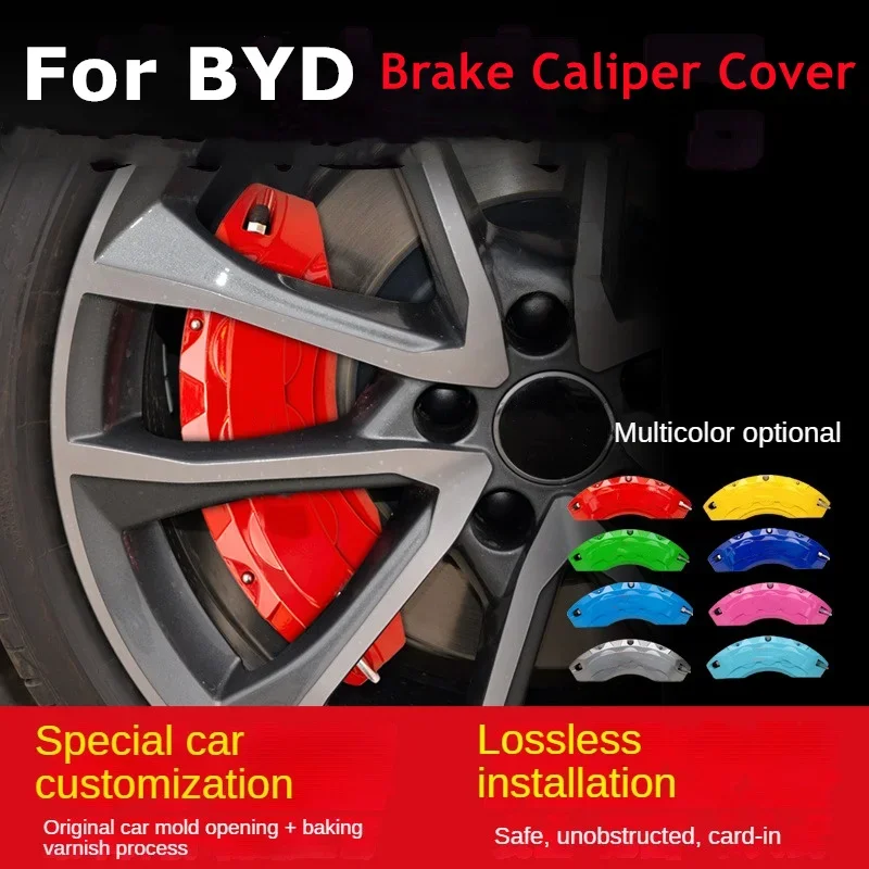 For BYD Brake Caliper Cover Aluminum Front Rear Fit Qin Song Don Han Tang Seal Yuan Atto 3 Atto3