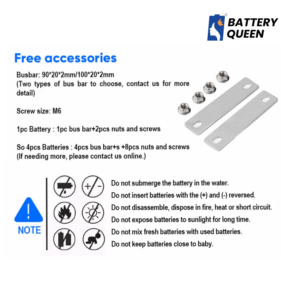 Grade A 304AH LiFePO4 Battery 310AH 320AH Prismatic Cells for Home Solar System Rechargeable batteries 48V Pack for Power Wall