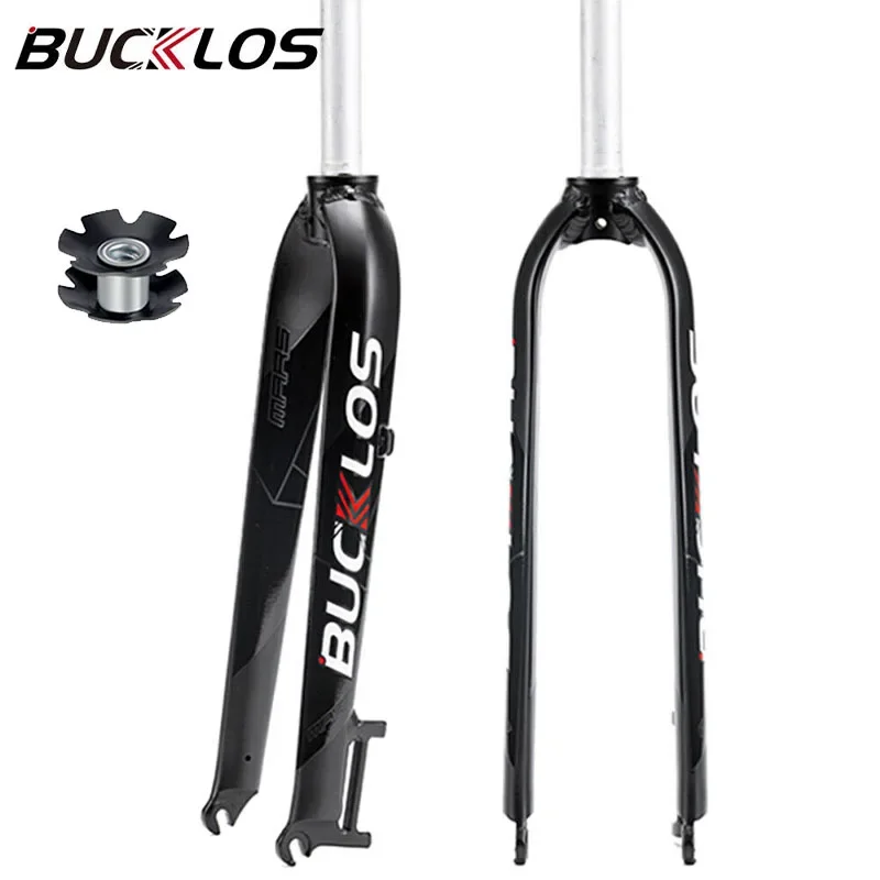 

BUCKLOS Mtb Bicycle Fork 29in 27.5in 26in Rigid Mountain Bike Hard Fork Ultralight Disc Straight Tube Forks Aluminium Alloy