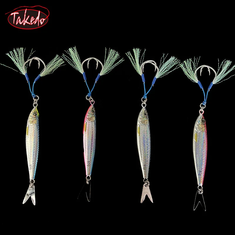TAKEDO JY01 Señuelo de Jigging Metal UV con Vientre Luminoso - imagen 3