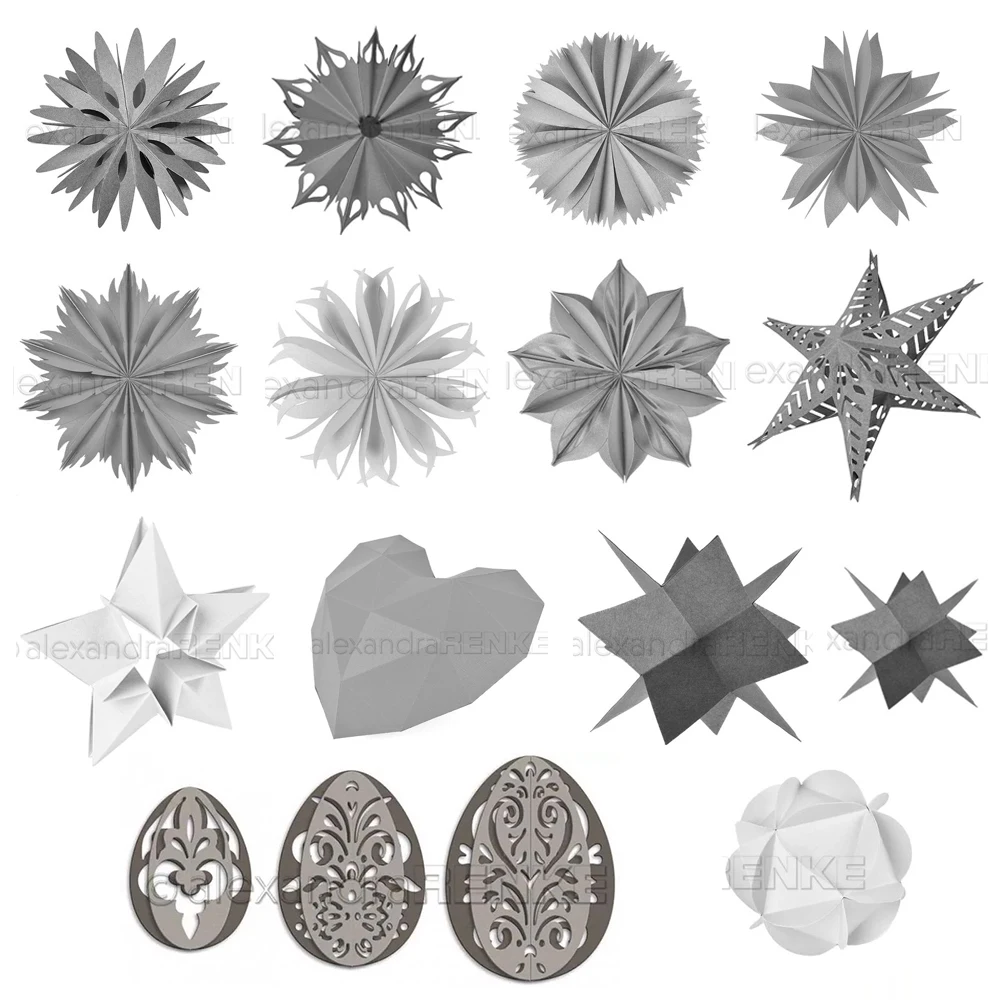Piggy Craft Metall-Stanzformen, geschnittene Form, 3D-Faltform, Serie Scrapbook-Papier, Bastelwerk, Messerform, Klingenstanzer, Schablonen