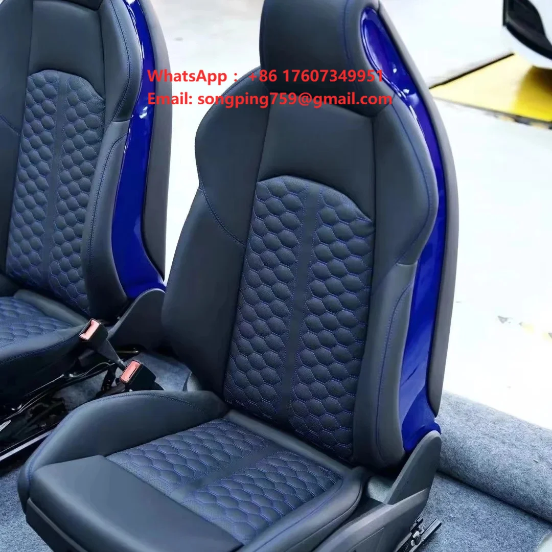 YLA Luxury Customized Leather Waterproof Racing Sport Seats Cover for Audi A3/A4/A5/A6/A7/A8/RS Models Car Interior Accessories