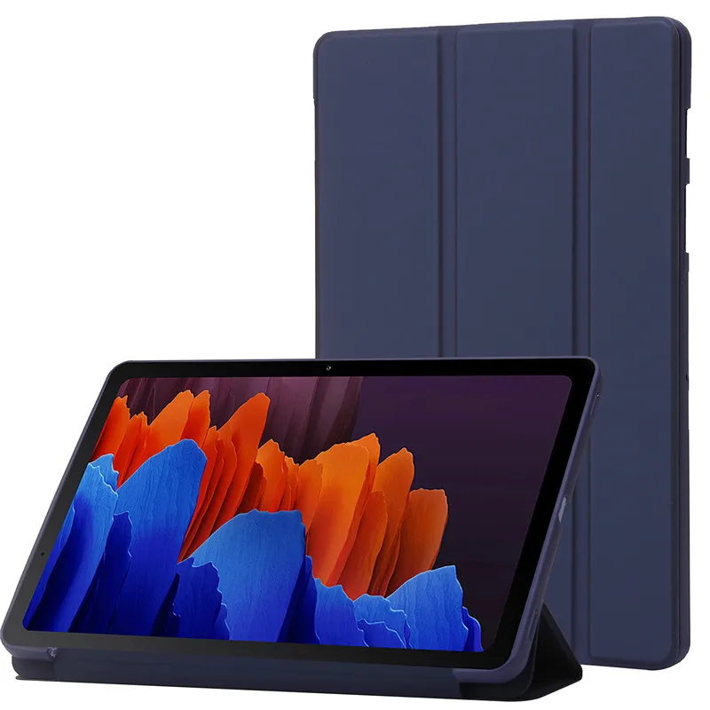 For Honor Pad 8 12 inch 2022 Tri-Folding Leather Soft Silicone Back Stand Shell For Honor Pad 8 12 2022 HEY-W09 Tablet Case