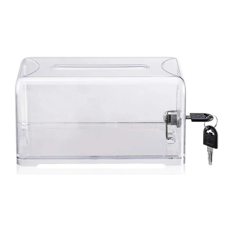 

Donation Suggestion Box With Lock Suggestion Box For Fundraising, Donation, Tip Jars, Raffle Box