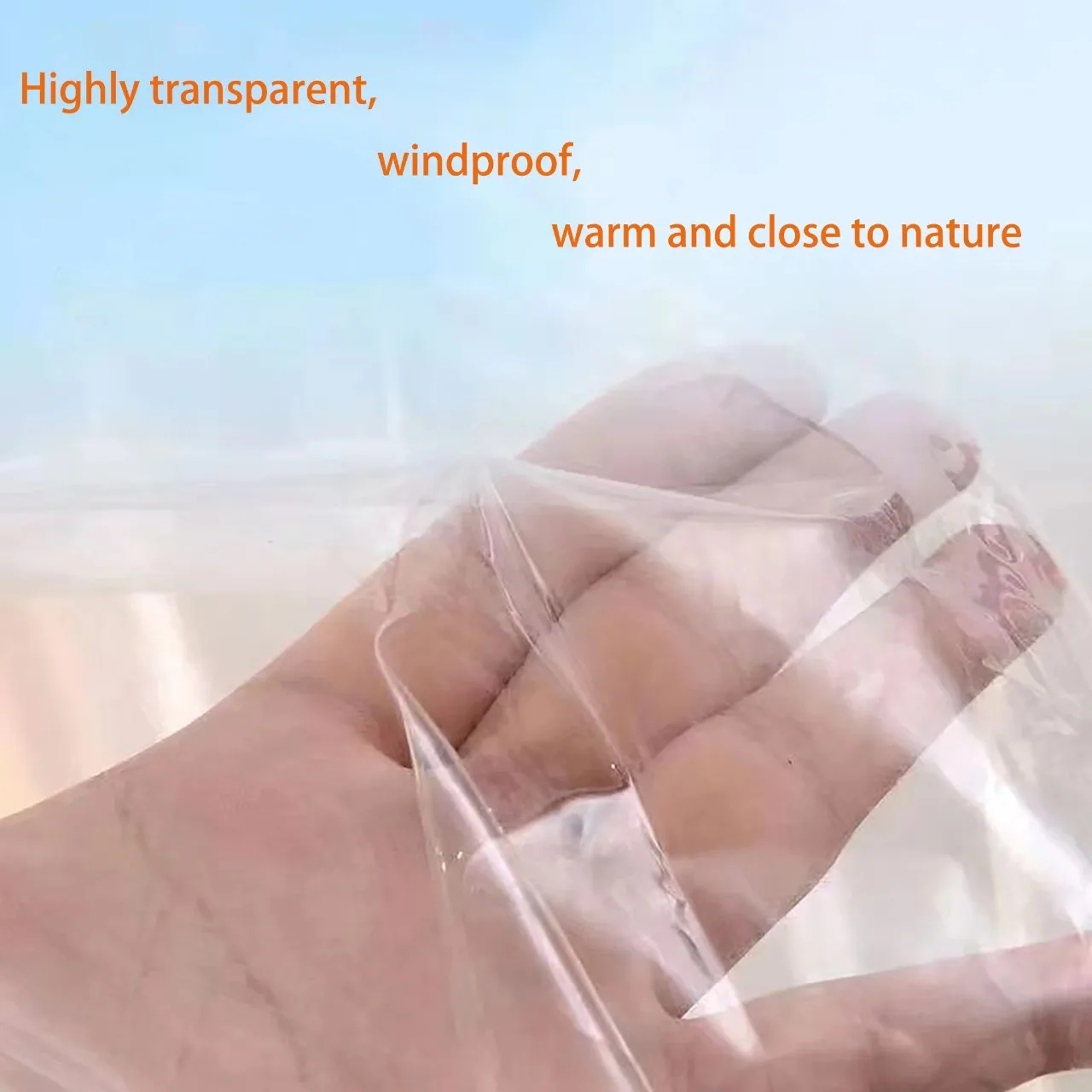 Indoor Windproof and Warm Windows in Winter, Thermal Insulation Film, Cold Insulation Film, Energy-Saving Transparent Film,