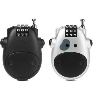 Cabo de aço código de bloqueio para capacete de bicicleta, trenó, corda telescópica, alta precisão, roda senha, mala, carro 6 principais vendas trava de cabo ajustável - №6