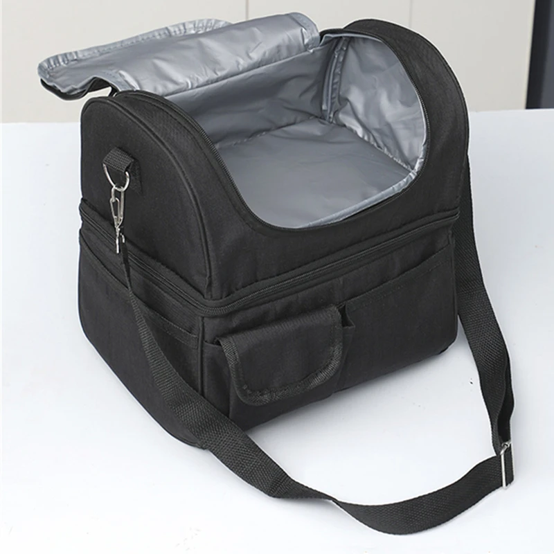 Grand sac Oxford isotherme pour pique-nique, boîte à lunch isotherme pour femmes et enfants, récipient alimentaire en poudre, sac portable pour