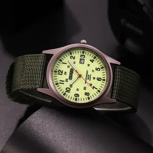 Men Military Sports Quartz Pulse Watch, Light Watches, Clock, Calendar, Luxury, Casual, Nylon, Fashion 8 Main Sales Tactical Military Coturno - №8