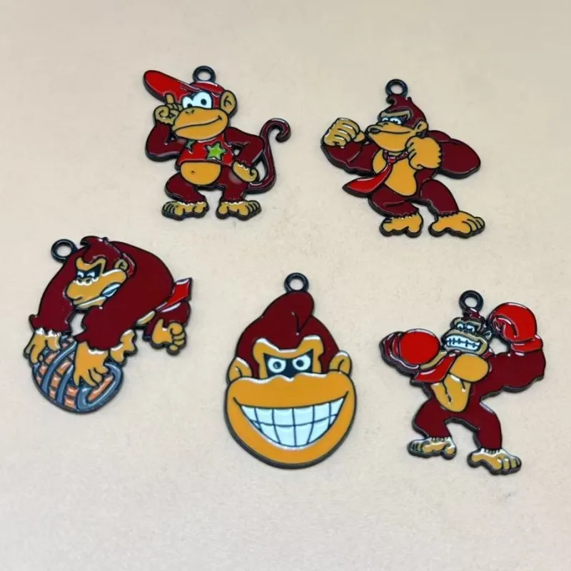 10pcs Cartoon Enamel Charms Charm For Jewelry Making Earring Pendant Bracelet Necklace Accessorys
