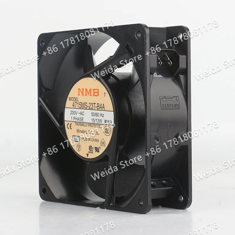 12CM Original NMB 230V 15/13W DC EC 120X120X38MM cabinet Aluminum frame 12038 4715MS-23T-B4A cooling fan