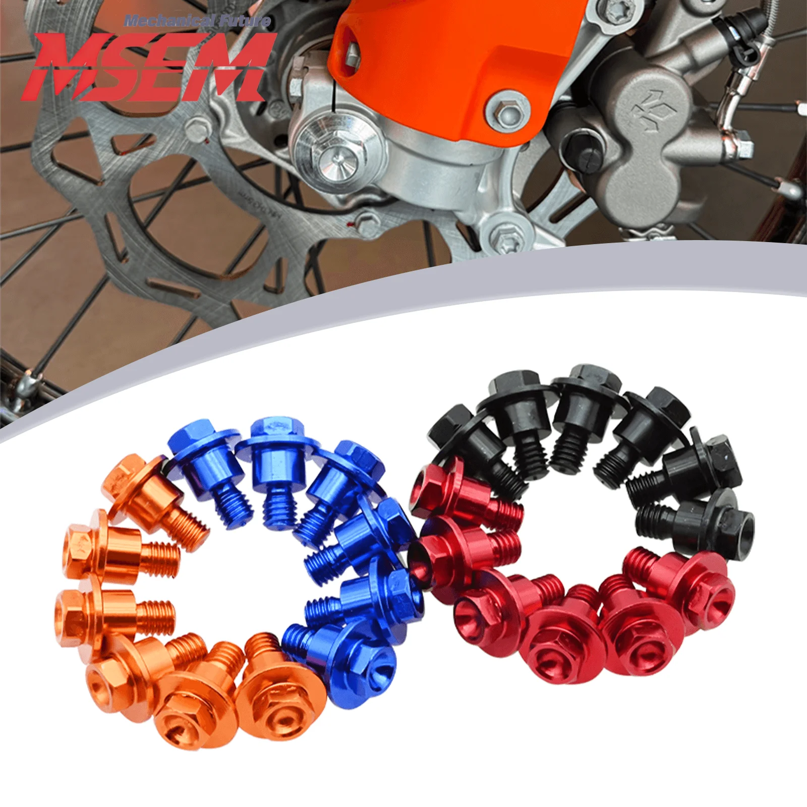 M6*12 Vorderradgabelschutzschraube für Yamaha YZ WR Husqvarna TC50/65/85 2002-2022 125-501 TC/FC/TE/FE KTM 125-530 SX/SX-F/XC/XC-F