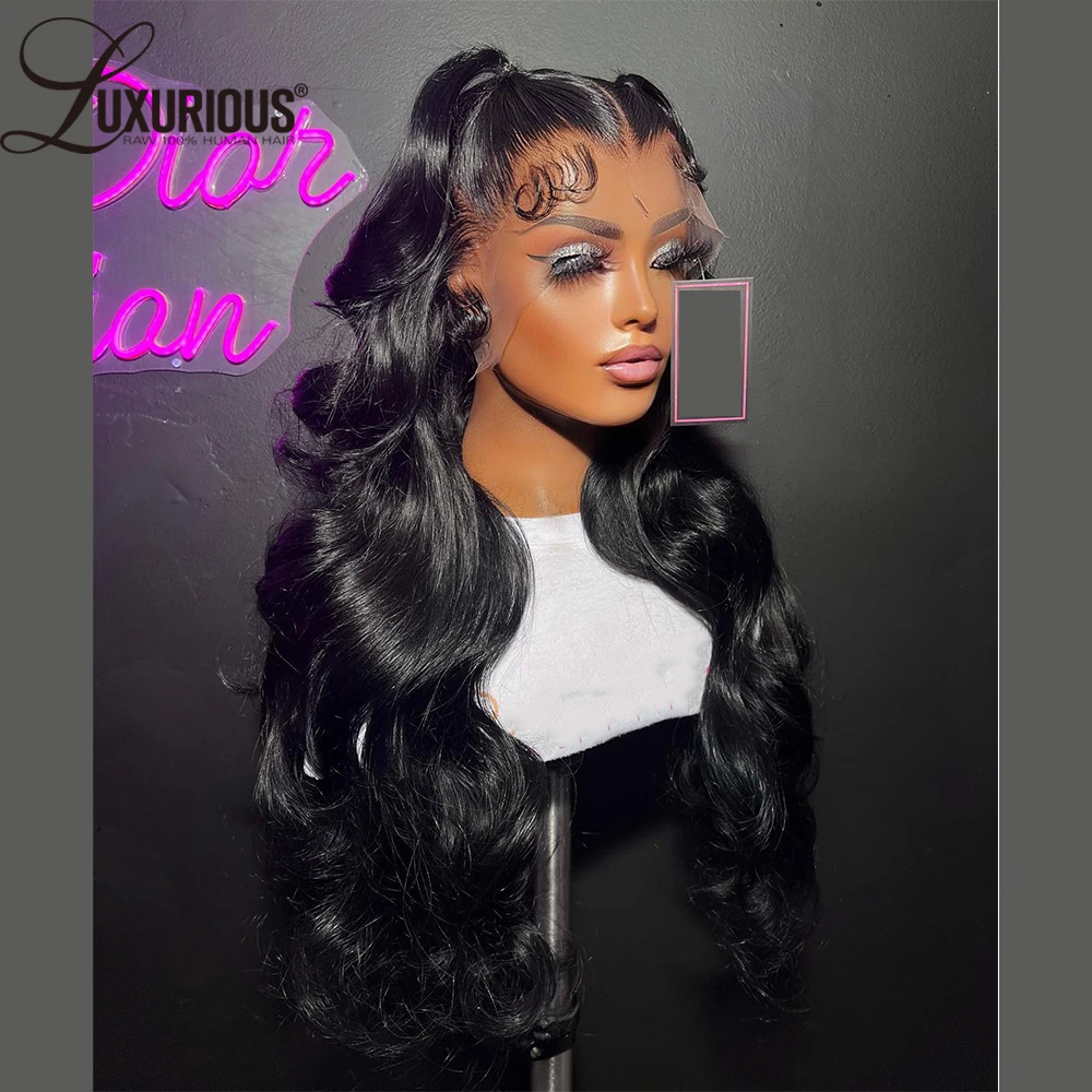 Body Wave 360 Full Lace Wig Human Hair Brazilian Loose Deep Wave 13x4 Lace Frontal Human Hair Wigs For Women Remy Human Hair250%