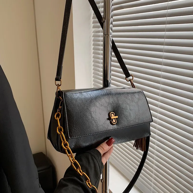 

High-end Winter Trend Designer Small Square Bag Women's Portable Classic Versatile Shoulder Satchel Fashion Elegant Women's Bag